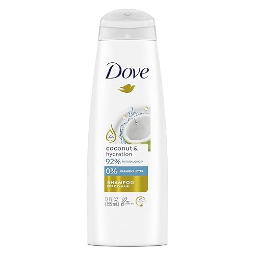 Dove Nutritive Solutions Coconut & Hydration Shampoo, 12 fl oz (Pack of 2)