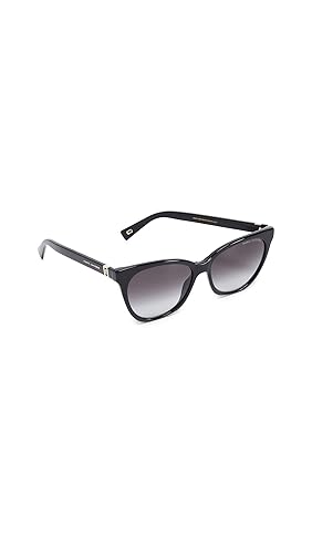 Marc Jacobs Women's Marc 336/S Cat Eye Sunglasses, Black/Gray Shaded, 56mm, 16mm