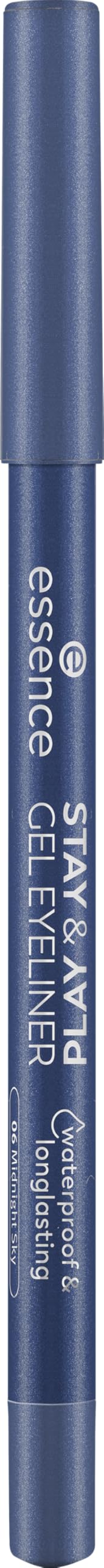 essence | Stay & Play Gel Eyeliner | Super Soft Gel-like Texture | Waterproof & Longlasting | Vegan & Cruelty Free (10 | Mystic Blue) Beauty and Personal Care Essence Cosmetics Default Title