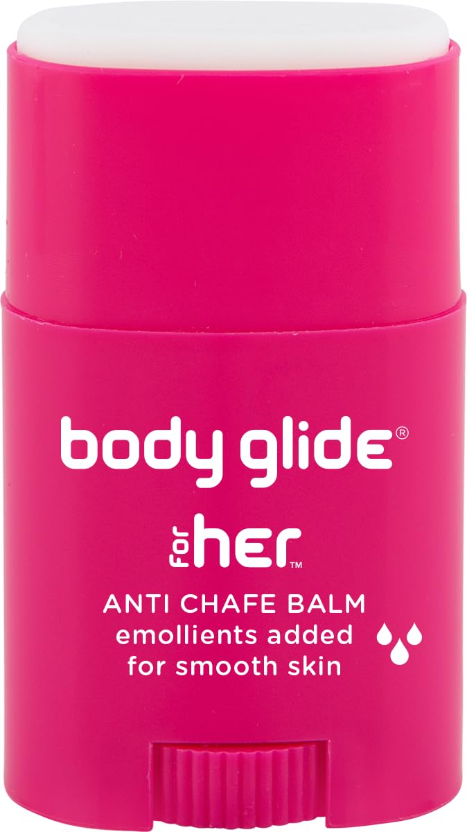Body Glide For Her Anti Chafe Balm | Chafing stick with added emollients | Great for dry, sensitive skin and/or sensitive areas | Use on chest, bra