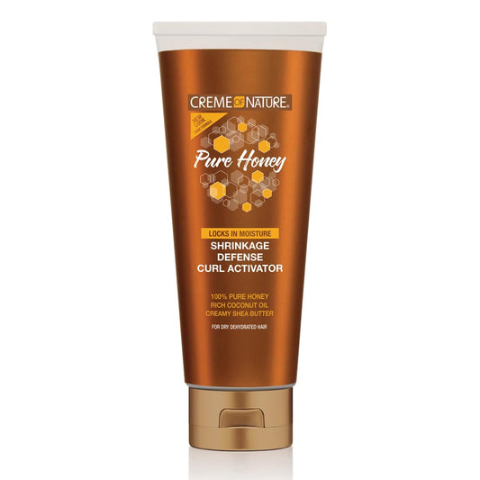 Creme of Nature Pure Honey Define Shrinkage Defense Curl Activator, Moisture-Rich, For Dry, Dehydrated Hair, Haircare Gift for Women, 10.5 oz