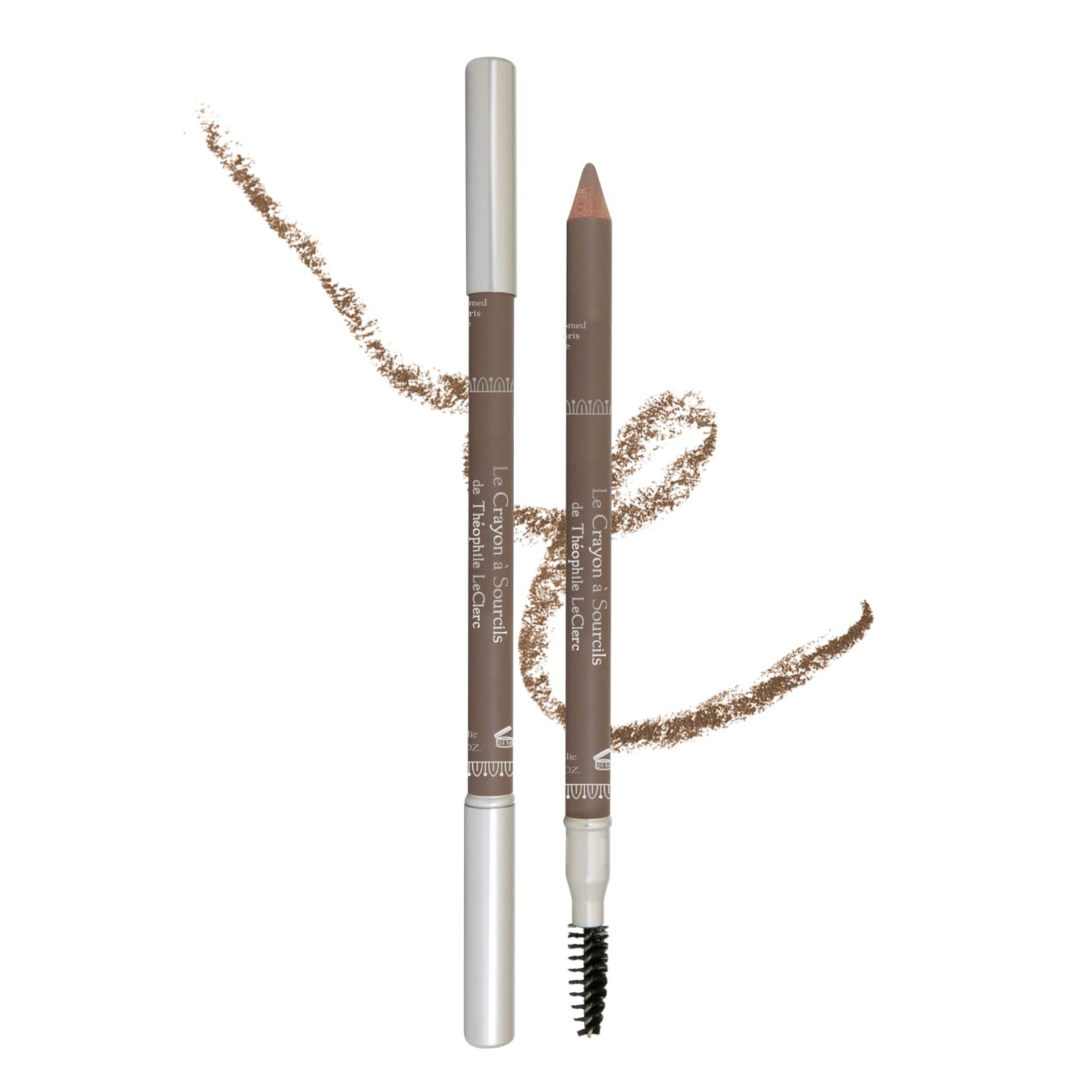 T. Leclerc Eyebrow Pencil with Brush - Professional Brow Pen Brow Enhancing Eyeliner Precise Fine Tip Shapes, Defines, Fills, Create Natural Fluffy