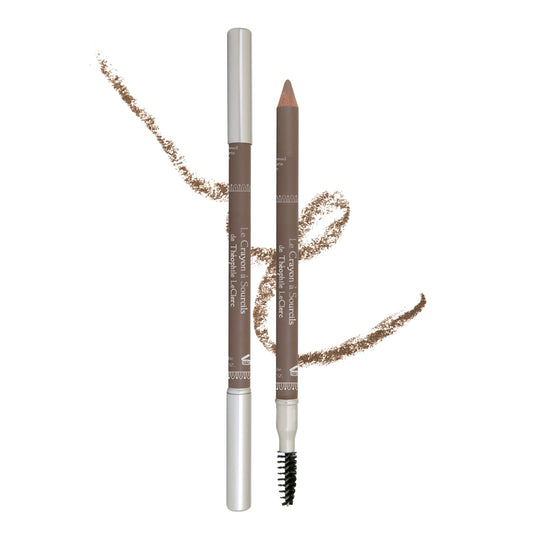 T. Leclerc Eyebrow Pencil with Brush - Professional Brow Pen Brow Enhancing Eyeliner Precise Fine Tip Shapes, Defines, Fills, Create Natural Fluffy