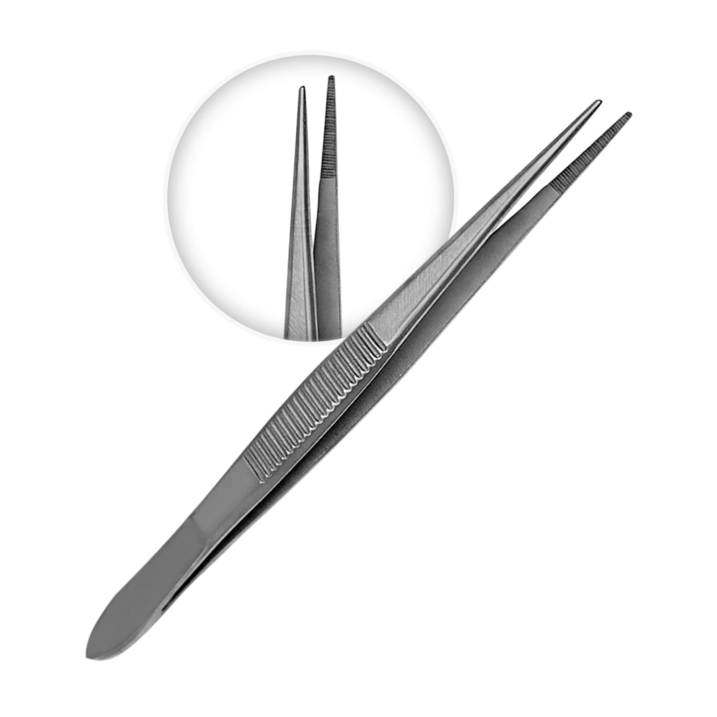 Splinter Forceps - Fine Point - Tweezers Stainless Steel Straight & Curved (Straight 3.50") Beauty and Personal Care SURGICAL ONLINE