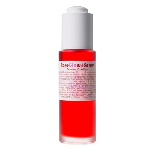 Living Libations - Organic Rejuvenating Rose Glow Face Serum | Natural, Plant-Based, Clean Beauty (1 fl oz | 30 ml)