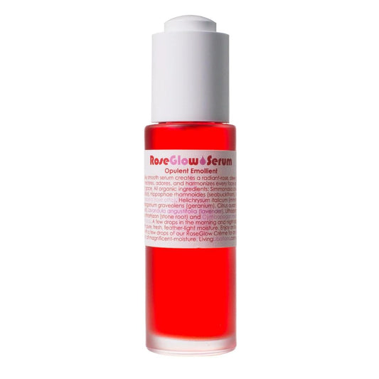 Living Libations - Organic Rejuvenating Rose Glow Face Serum | Natural, Plant-Based, Clean Beauty (1 fl oz | 30 ml)