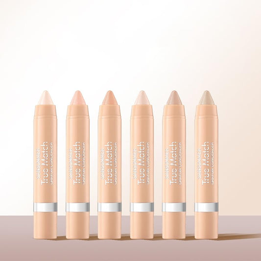 LIONDANCE 6pc Super-Blendable Crayon Concealer Moisturizing Eye Concealer To Cover Wrinkles And Dark Circles. Long-lasting Waterproof To Cover Tattoos