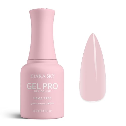 KIARA SKY Gel Pro HEMA-Free Sheer Gel Nail Polish | Buildable Coverage, 28+ Day Wear, Self-Leveling, UV/LED Soak-Off, 0.5 fl oz | Pink Your Poison Beauty & Personal Care KIARA SKY