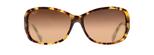 Maui Jim Women's Nalani Polarized Fashion Sunglasses, Tort/White and Blue/HCL® Bronze, Medium