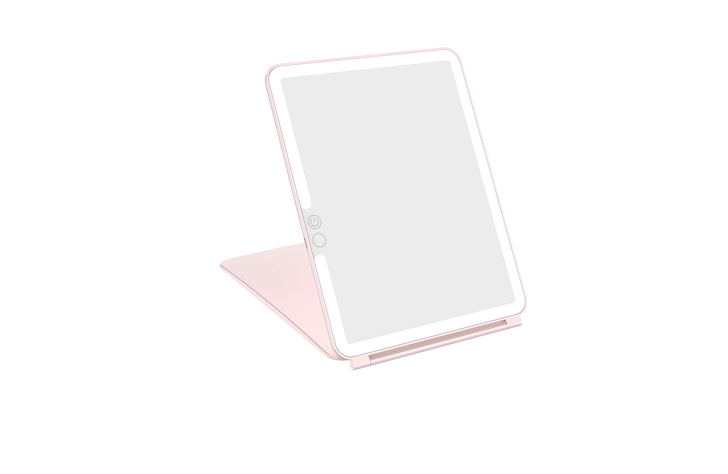 WEILY Makeup Mirror with Lights, 2000 mAh USB Rechargeable Lighted Makeup Mirror, Touch Screen 3 Colors Adjustable 72 LED Lights Compact Travel