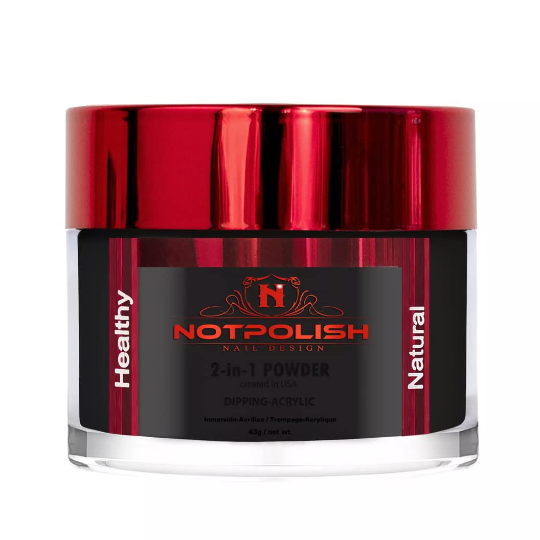Notpolish Dip Powder for Nails - Artistic Perfect Dip in Black - Vibrant Color & Long Wear - For Dipping or Dabbing, No UV Needed - Clean Finish Beauty & Personal Care Notpolish