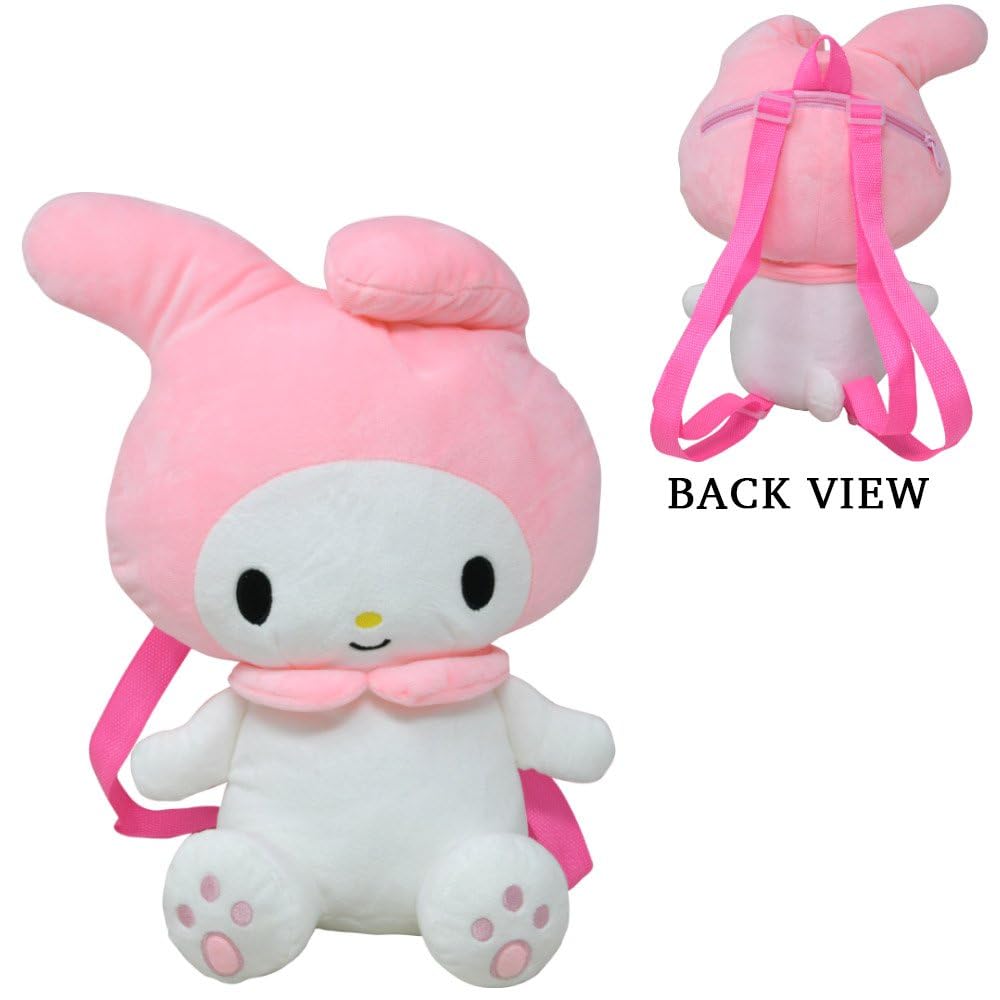 Fast Forward Hello Kitty My Melody 14" Plush Backpack