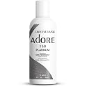 Adore Semi Permanent Hair Color (150 Platinum) | Vegan & Cruelty-Free Grey Hair Dye | No Ammonia, No Peroxide, No Alcohol | 4 Fl Oz