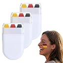 Face Paint Stick, Washable National Flag Face Paint Stick for 2026 Football Rugby Baseball Soccer, Eye Black Face & Body Paint for Outdoors Game