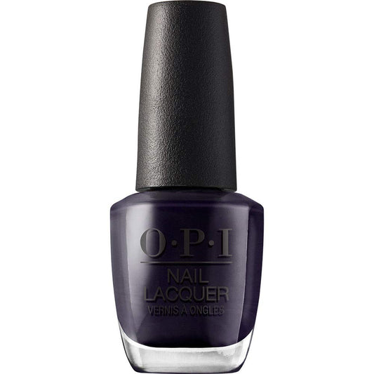 OPI Nail Lacquer Suzi & the Arctic Fox | Opaque Dark Gray Crème Chip Resistant Nail Polish | Iceland Collection