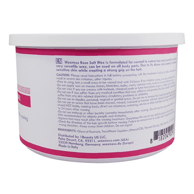 Waxness Spa Choice Rose Creamy Soft Wax 14 oz / 397 ml Beauty and Personal Care Waxness