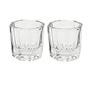 PandaSpa 2 Pieces Dappen Dish Crystal Bowl Glass Acrylic Nail Liquid Powder Nail Art (Pack of 2)
