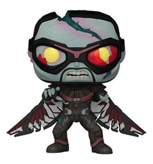 Funko POP Marvel: What If? - Zombie Falcon, Multicolor, Standard, (57377)
