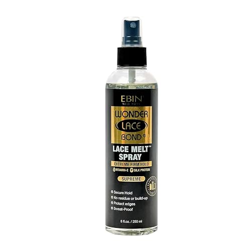 EBIN NEW YORK Wonder Bond Melting Spray 8oz/ 250ml - Extreme Firm Hold (Supreme) | No Reside, Long Lasting Formula with Protecting Edges, Gives