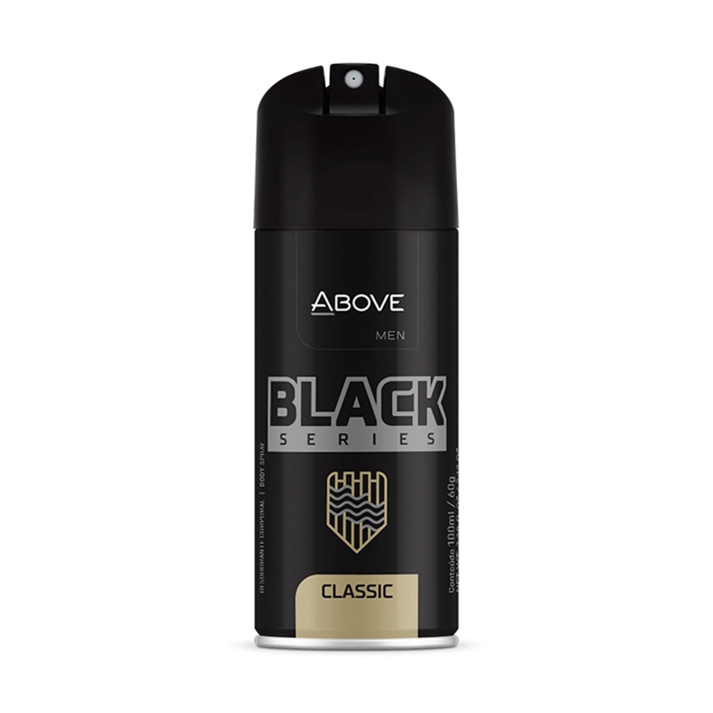 ABOVE Black Series Body Spray, Classic, 2.12 oz - Deodorant - Woody Fragrance - Masks Perspiration Odors - Long-Lasting Dry Spray - Cruelty-Free Beauty and Personal Care ABOVE