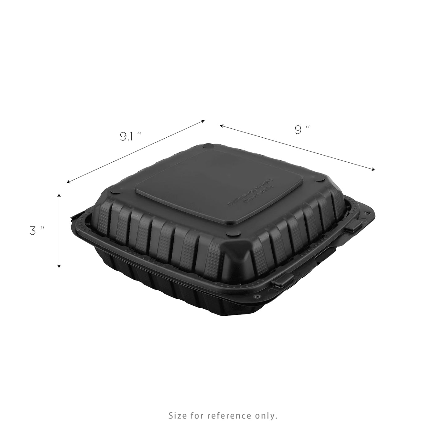 KARAT EARTH Clamshell Take Out Food Containers [9"x9" - 120 ct] To Go Containers | Microwavable, Freezer Safe, Soak-Resistant, Durable, Stackable…