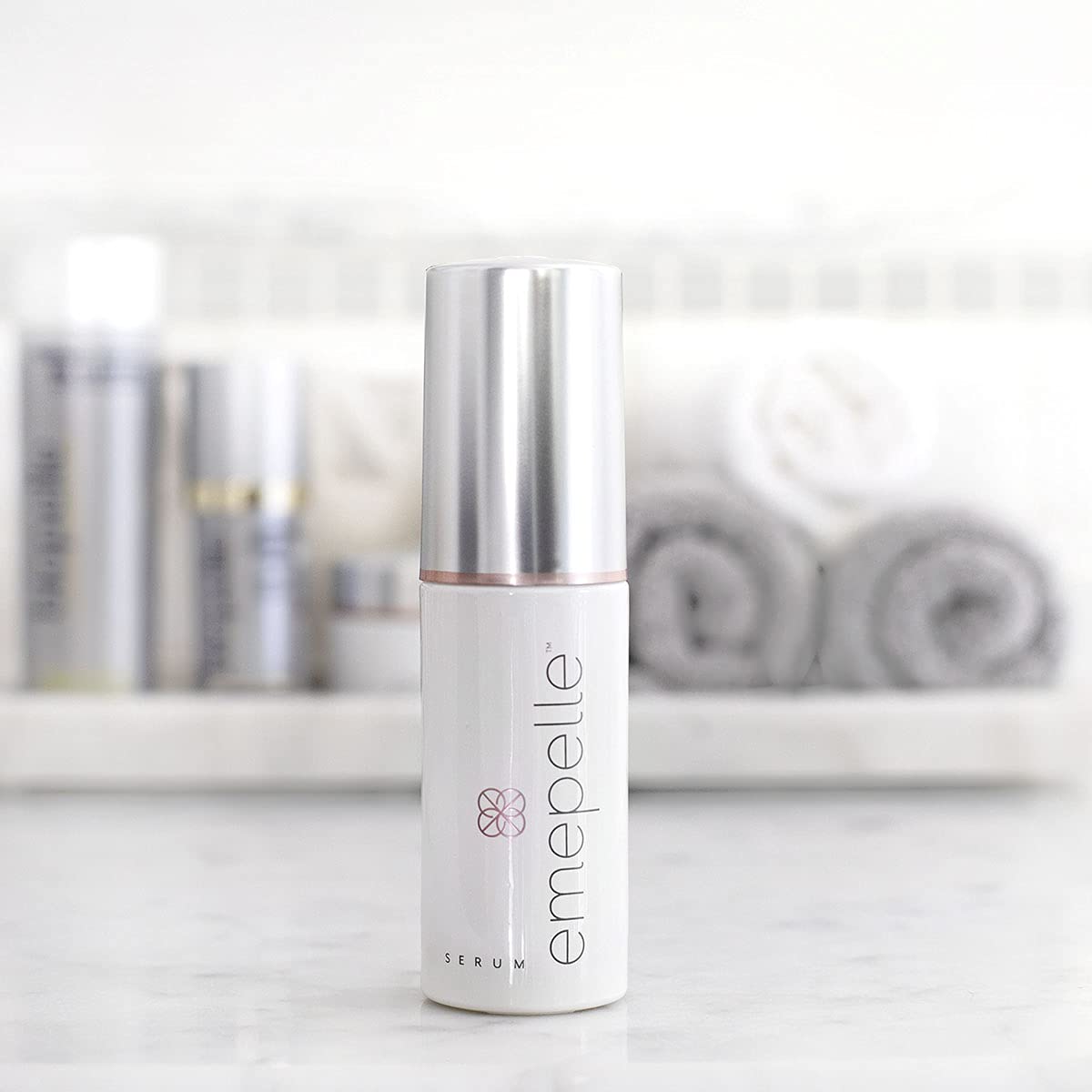 Emepelle Face Serum with MEP Technology, Brightening and Ultra Hydrating Serum for Aging Skin with Antioxidants, Hyaluronic Acid, and Peptides, 1.2 Oz
