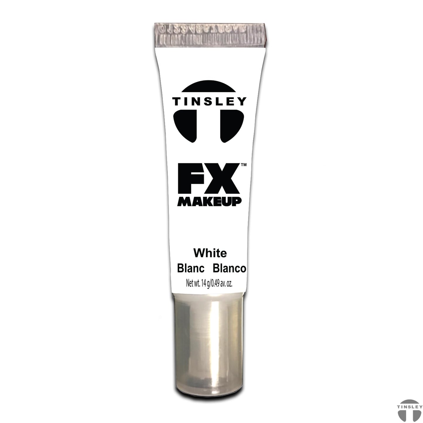 Tinsley Transfers FX Makeup Singles - White Face Paint (10 ml) - High Quality, Quick Dry, Smudge & Transfer Proof Halloween Makeup - Ideal