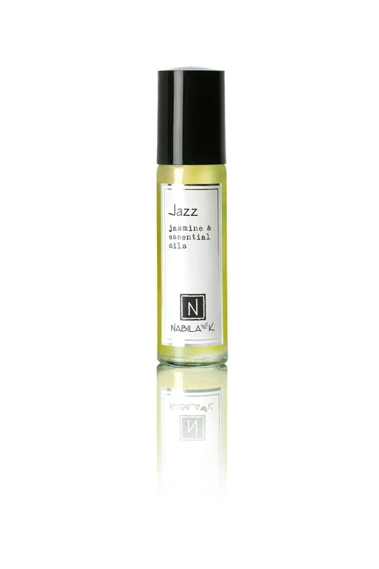 Nabila K Jazz Jasmine Roll-On Perfume Oil for Women | Alcohol-Free, Organic, Long-Lasting Fragrance | Travel Size, TSA Approved | 0.33 oz Beauty & Personal Care Nabila K