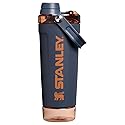 STANLEY Vitalize Shaker Bottle 20 oz | Leakproof Insulated Stainless Steel Shaker Cup | Base Storage and Twist On Fast Flow Lid | Protein Shakes…