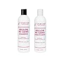 STAR CARE Yellow Be Gone Shampoo & Conditioner Set 12oz Each Clarifying Toning Duo for Blonde Gray Bleached Highlighted Hair Neutralizes Brass