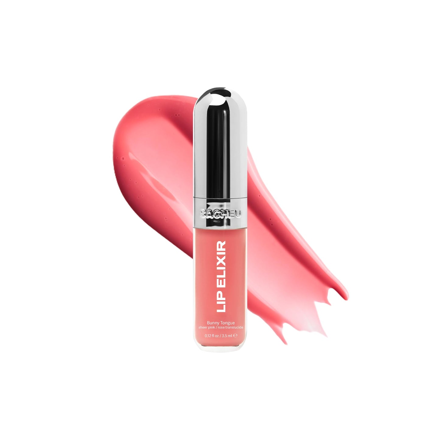 Sacheu Lip Elixir Nourishing and Hydrating Lipgloss - Moisturizing Plumping Lip Gloss Enriched with Collagen, Non-Sticky Lip Color Smooth High-Shine