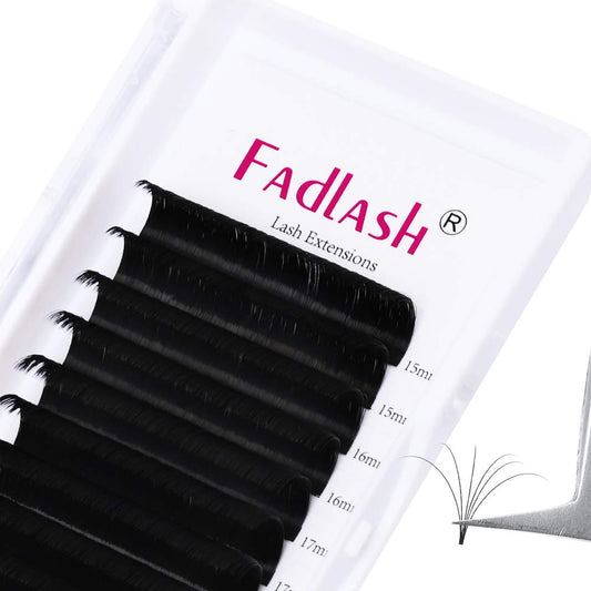 Volume Lash Extensions Easy Fan Eyelashes Extension 0.03 0.05 0.07 0.10 Thickness Rapid Blooming Self Fanning Eyelash Extensions Faux Mink Easy Fan Beauty and Personal Care FADLASH Default Title