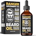 Leven Rose Ranger Grooming Unscented Beard Oil for Men - Organic Jojoba & Argan Oil - Fragrance Free - Made in USA - 1 FL OZ / 30 ML