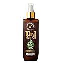 WOW Skin Science 10 in 1 Nourishing Hair Oil - Treats Dry, Damaged Hair and Promotes Growth - With Argan and Rosemary Oil for Women and Men (6.76 Fl