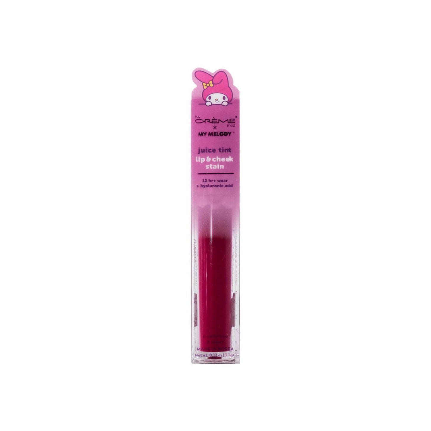 The Crème Shop My Melody Juice Tint - Lip & Cheek Stain - 12 Hour Lip Tint & Liquid Blush for Cheeks -Long Lasting, Waterproof, Buildable Formula
