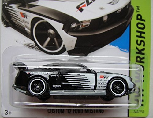 Hot Wheels, 2015 HW Workshop, Custom '12 Ford Mustang [Black & Whte] Exclusive #240/250