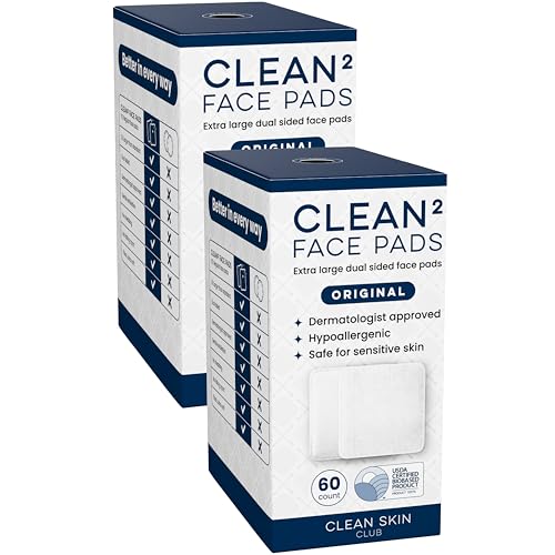 Clean Skin Club Clean² Pads 2.0 [NEW & Improved Edges] Guaranteed Not to Shed & Tear, Unique Triple Layers, Textured Side & Ultra Soft Side, Organic Beauty and Personal Care CLEAN SKIN CLUB Default Title