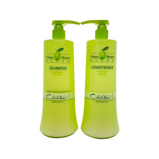 Chihtsai Volume Moisture Olive Shampoo & Conditioner Set (34 Fl.oz)