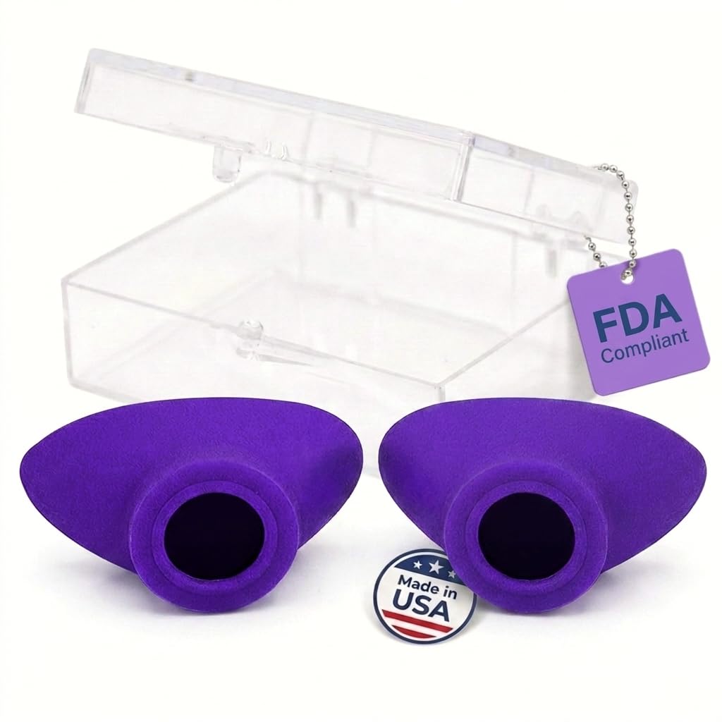 Super Sunnies Slim Flex Strapless FDA Compliant UV Eye Goggles - Purple Beauty and Personal Care Super Sunnies Default Title