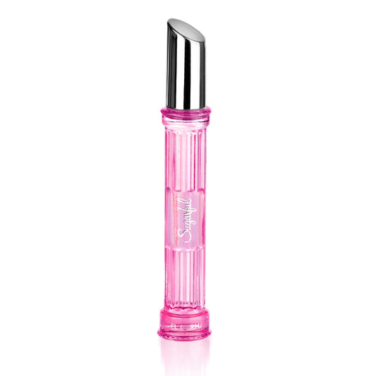 Michel Germain Sugarful Eau de Parfum Rollerball Travel Fragrance Spray, Top Notes of Wild Strawberry, Playful Pink Cotton Candy, Pink Peony Light