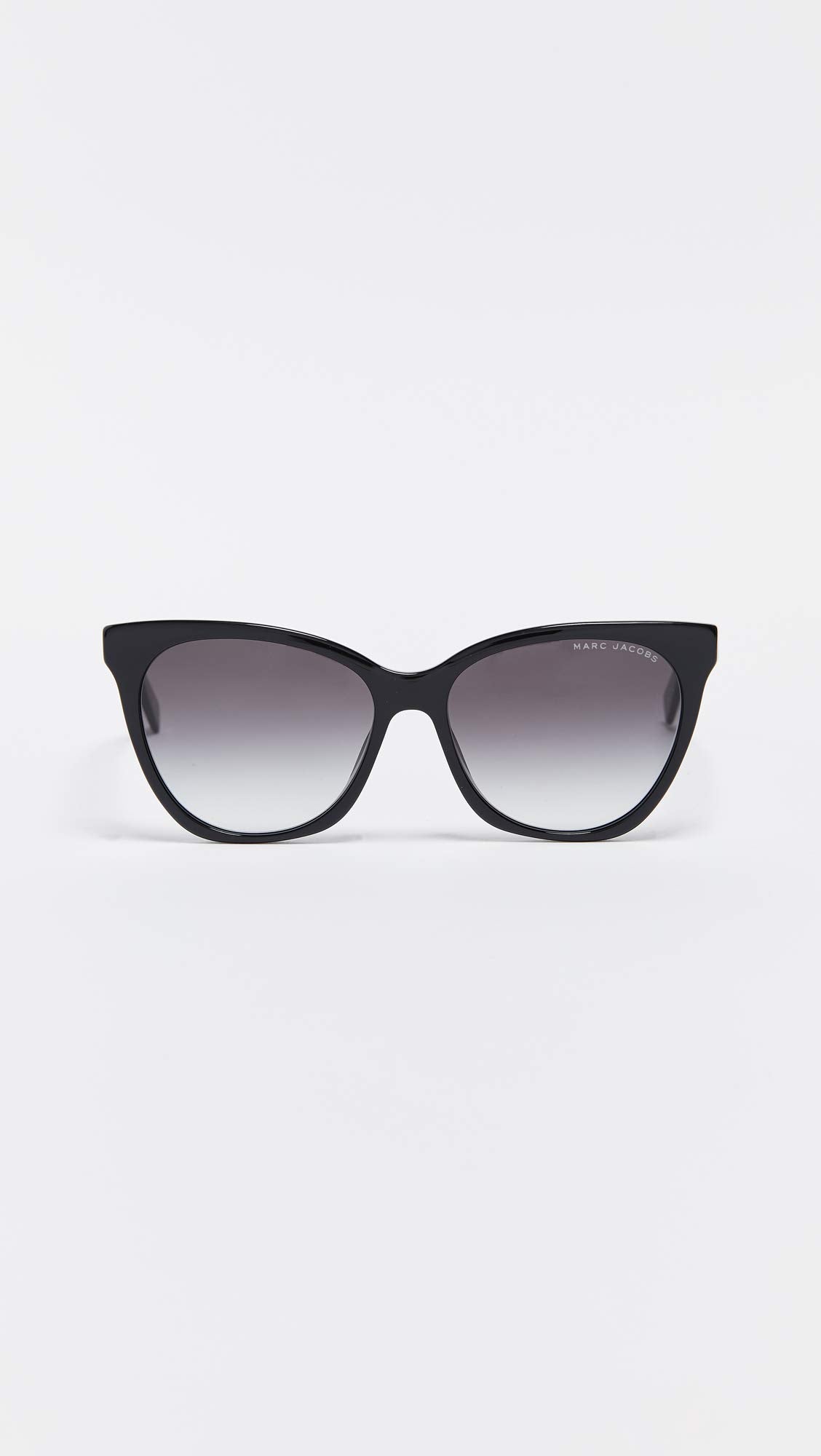 Marc Jacobs Women's Marc 336/S Cat Eye Sunglasses, Black/Gray Shaded, 56mm, 16mm