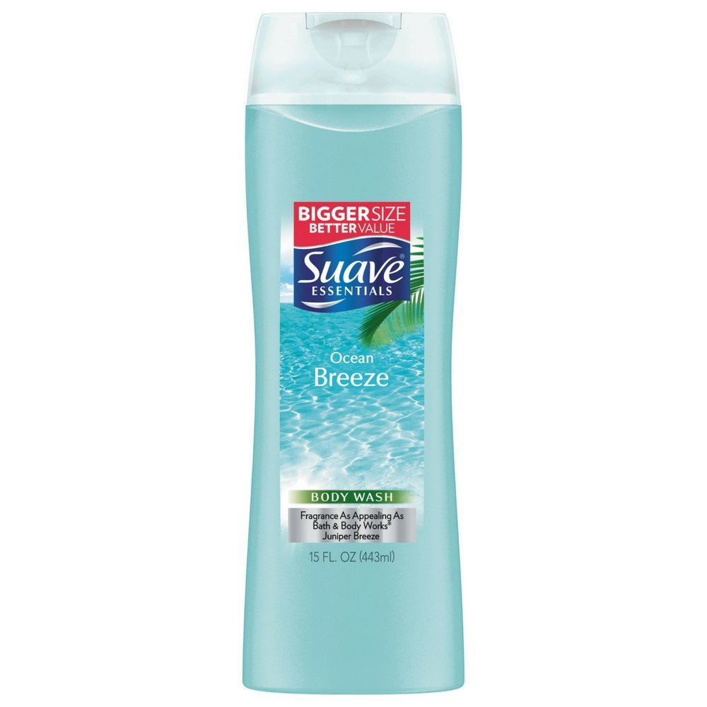 Suave Naturals Body Wash - Ocean Breeze - 15 Fl Oz (Pack of 2)