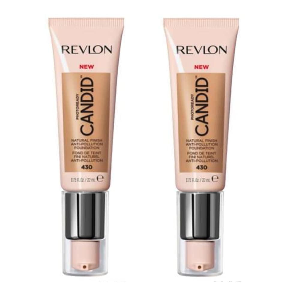 Pack of 2 Revlon PhotoReady Candid Natural Finish Foundation, Honey Beige 430