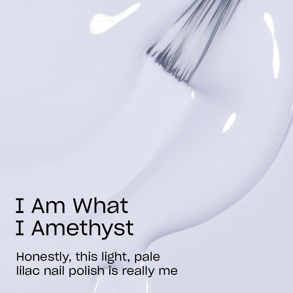OPI Nail Lacquer I Am What I Amethyst | Opaque Soft Blue Crème Chip Resistant Nail Polish | Fast Drying, Streak Free