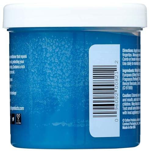 Softee Bergamot Hair Dressing Product, Blue, 5 Ounce