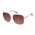 Kenneth Cole New York Women's KC6028T Square Sunglasses, Shiny Rose Gold/Gradient Bordeaux, 60/17/140