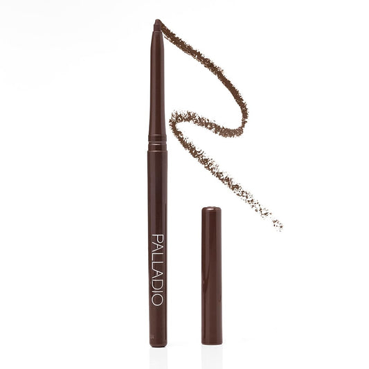 Palladio Retractable Waterproof Eyeliner, Richly Pigmented Color and Creamy, Slip Twist Up Pencil Eye Liner, Smudge Proof Long Lasting Application