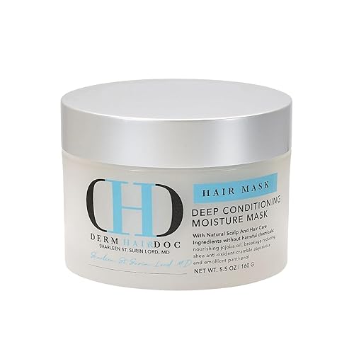 DermHairDoc Deep Conditioning Hair Mask Detangler Moisturizing Non-Toxic All-Natural Dermatologist-Developed Treatment for Curly, Dry, Frizzy