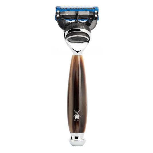 MÜHLE VIVO Brown Horn Resin 5-Blade Razor Beauty and Personal Care MÜHLE