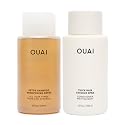 OUAI Detox Shampoo & Thick Hair Conditioner Bundle - Clarifying Shampoo for Build Up, Dirt, Oil, Product and Hard Water & Moisturizing Conditioner